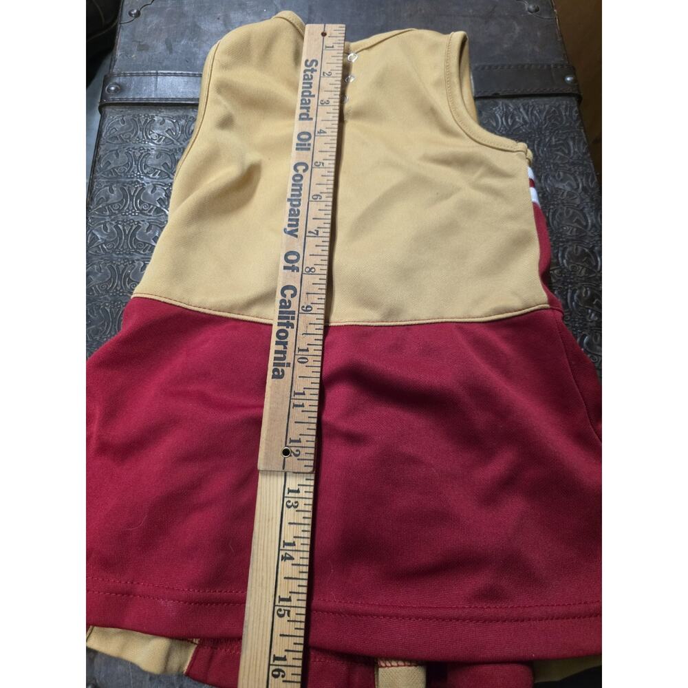 San Francisco 49ers Toddler Cheerleader Dress Red Gold Size 2T - Picture 4 of 7